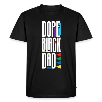 Melanin African American African American Woman - Men's Premium Organic T-Shirt - black - Front - Nico (187cm)