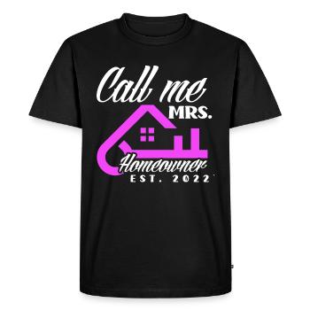 Cadeau d’achat de maison de propriétaire - T-shirt Premium bio Homme - noir - Devant - Nico (187cm)