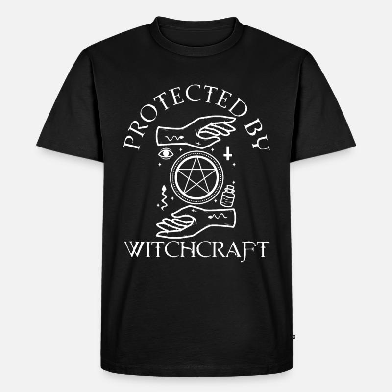 Protected By Witchcraft - Männer Premium Bio T-Shirt - Schwarz