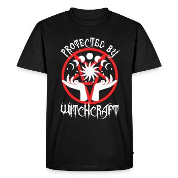 Protected By Witchcraft - Men's Premium Organic T-Shirt - black - Front - Nico (187cm)