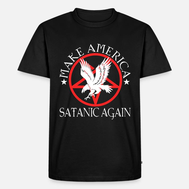 Make America Satanic Again - Männer Premium Bio T-Shirt - Schwarz