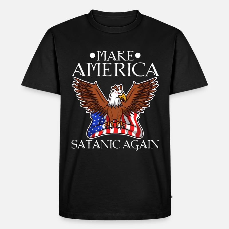 Make America Satanic Again - Männer Premium Bio T-Shirt - Schwarz