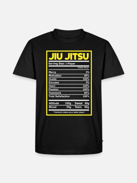 Jiu Jitsu Jiu Jitsu Jiu Jitsu - Herre Premium økologisk T-shirt - sort