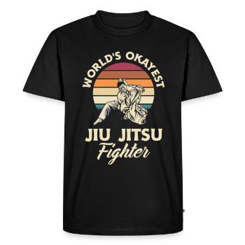 Jiu Jitsu Jiu Jitsu Jiu Jitsu - Men's Premium Organic T-Shirt - black - Front - Nico (187cm)