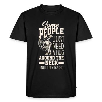 Jiu Jitsu Jiu Jitsu Jiu Jitsu - Men's Premium Organic T-Shirt - black - Front - Nico (187cm)