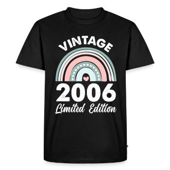 Fille du 16e anniversaire - T-shirt Premium bio Homme - noir - Devant - Nico (187cm)