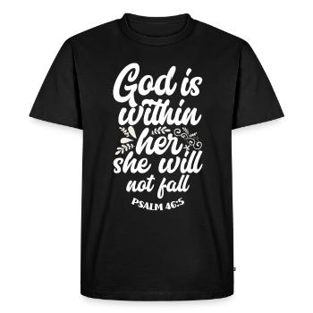 Jesus Christ Christ Religion Religious - Men's Premium Organic T-Shirt - black - Front - Nico (187cm)