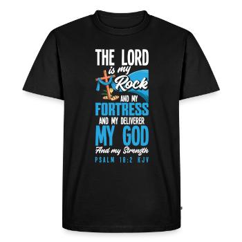 Jésus-Christ-Christ Religion Religieuse - T-shirt Premium bio Homme - noir - Devant - Nico (187cm)
