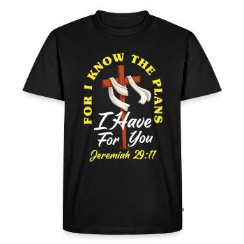 Jésus-Christ-Christ Religion Religieuse - T-shirt Premium bio Homme - noir - Devant - Nico (187cm)