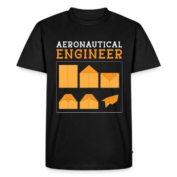 Ingénieur aéronautique en aérospatiale Espace d’ingénierie - T-shirt Premium bio Homme - noir - Devant - Nico (187cm)