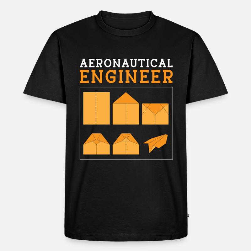 Aerospace Aeronautical Engineer Engineering Space - Männer Premium Bio T-Shirt - Schwarz