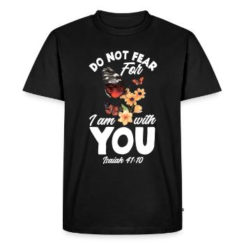 Jésus-Christ-Christ Religion Religieuse - T-shirt Premium bio Homme - noir - Devant - Nico (187cm)