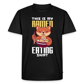 This Is My Ramen Shirt Funny Ramen Gift - Men's Premium Organic T-Shirt - black - Front - Nico (187cm)