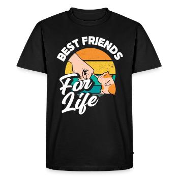 Funny Hamster Gift - Men's Premium Organic T-Shirt - black - Front - Nico (187cm)