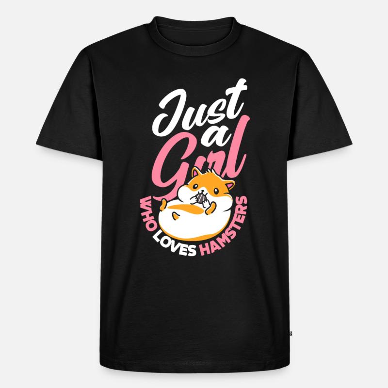 Lustiges Hamster Geschenk - Männer Premium Bio T-Shirt - Schwarz