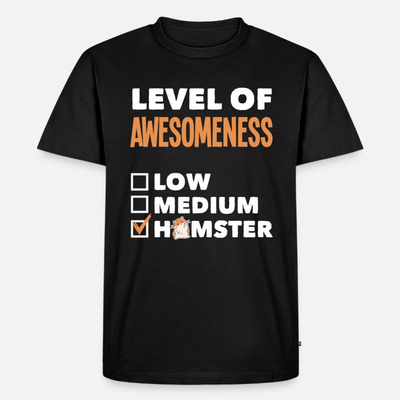 Lustiges Hamster Geschenk - Männer Premium Bio T-Shirt - Schwarz
