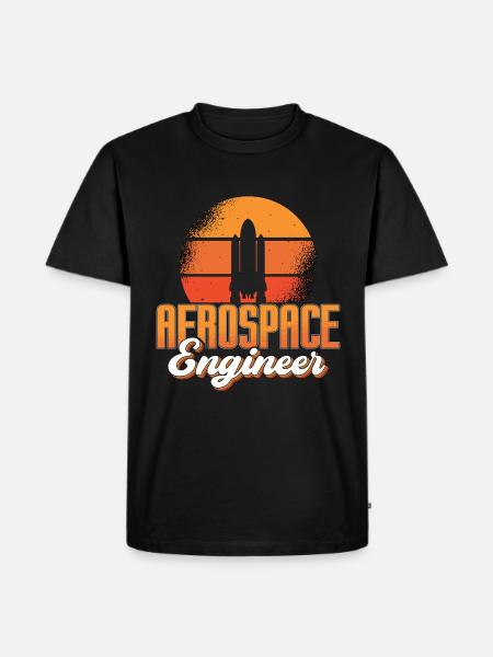 Rocket Space Aerospace Engineer Engineering - Männer Premium Bio T-Shirt - Schwarz