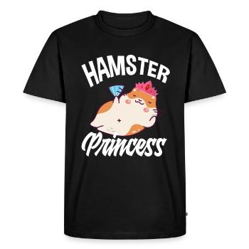 Funny Hamster Gift - Men's Premium Organic T-Shirt - black - Front - Nico (187cm)