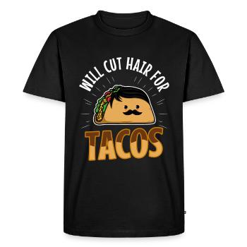 Coupera les cheveux pour les tacos - T-shirt Premium bio Homme - noir - Devant - Nico (187cm)