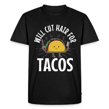 Coupera les cheveux pour les tacos - T-shirt Premium bio Homme - noir - Devant - Nico (187cm)