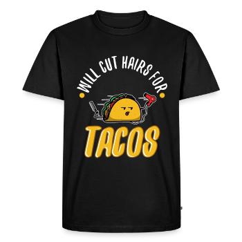 Coupera les cheveux pour les tacos - T-shirt Premium bio Homme - noir - Devant - Nico (187cm)