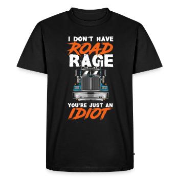 Truck Driver Trucker Truck Driver Driver - Men's Premium Organic T-Shirt - black - Front - Nico (187cm)