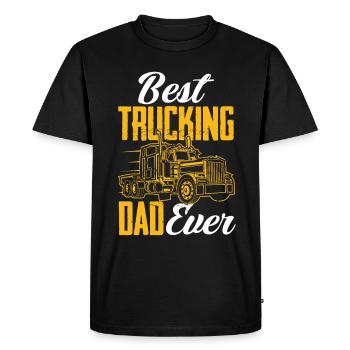 Truck Driver Trucker Truck Driver Driver - Men's Premium Organic T-Shirt - black - Front - Nico (187cm)
