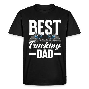 Truck Driver Trucker Truck Driver Driver - Men's Premium Organic T-Shirt - black - Front - Nico (187cm)