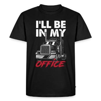 Truck Driver Trucker Truck Driver Driver - Men's Premium Organic T-Shirt - black - Front - Nico (187cm)