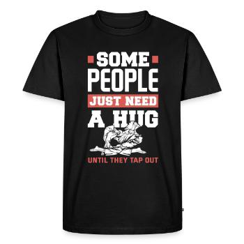 Jiu Jitsu Jiu Jitsu Jiu Jitsu - Men's Premium Organic T-Shirt - black - Front - Nico (187cm)