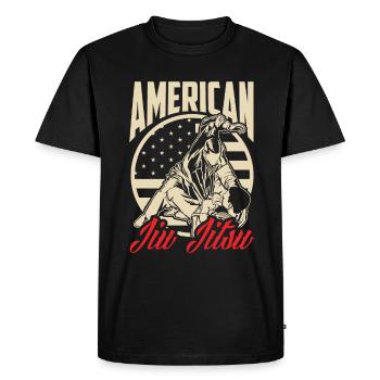 Jiu Jitsu Jiu Jitsu Jiu Jitsu - Men's Premium Organic T-Shirt - black - Front - Nico (187cm)