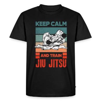 Jiu Jitsu Jiu Jitsu Jiu Jitsu - Men's Premium Organic T-Shirt - black - Front - Nico (187cm)