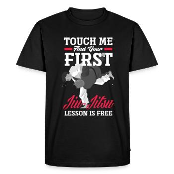 Jiu Jitsu Jiu Jitsu Jiu Jitsu - Men's Premium Organic T-Shirt - black - Front - Nico (187cm)