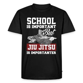 Jiu Jitsu Jiu Jitsu Jiu Jitsu - Men's Premium Organic T-Shirt - black - Front - Nico (187cm)