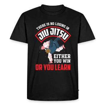 Jiu Jitsu Jiu Jitsu Jiu Jitsu - Men's Premium Organic T-Shirt - black - Front - Nico (187cm)