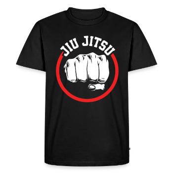 Jiu Jitsu Jiu Jitsu Jiu Jitsu - Men's Premium Organic T-Shirt - black - Front - Nico (187cm)
