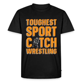 Catch Wrestling Toughest Sport Wrestler Grappling - T-shirt Premium bio Homme - noir - Devant - Nico (187cm)