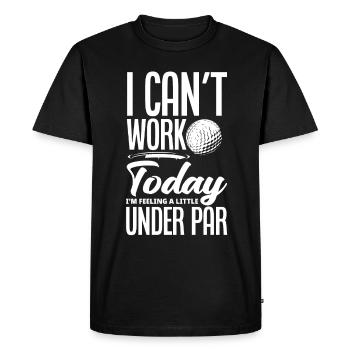 Fun Golf Golf Golfer Gift - Men's Premium Organic T-Shirt - black - Front - Nico (187cm)