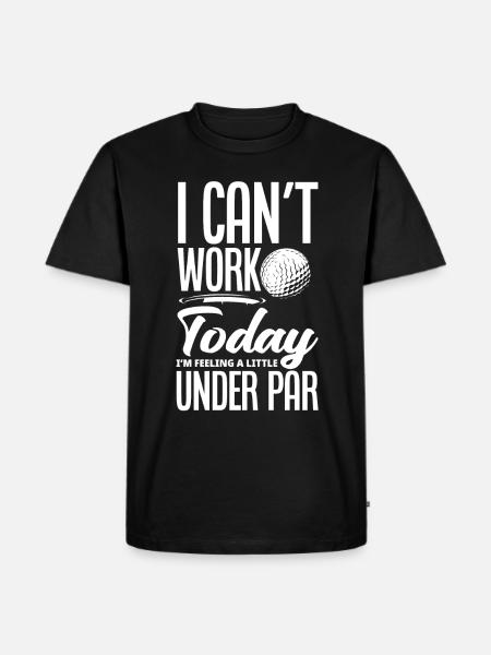 Fun Golf Golf Golfer Gift - Men's Premium Organic T-Shirt - black