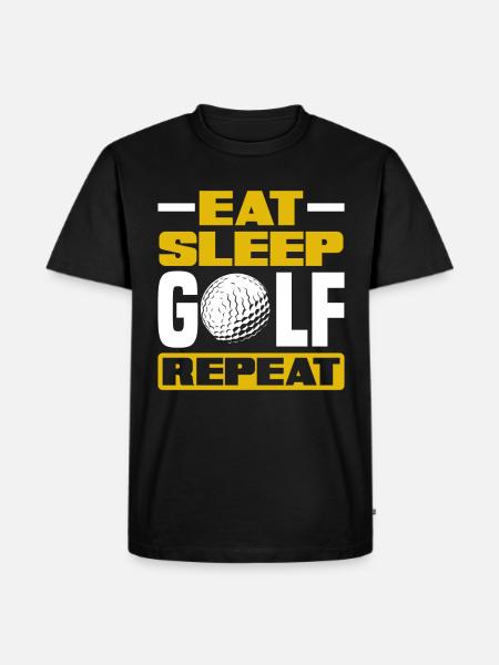 Fun Golf Golf Golfer Gift - Men's Premium Organic T-Shirt - black