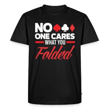 Joueur de poker Joueur de poker Cadeau de poker - T-shirt Premium bio Homme - noir - Devant - Nico (187cm)