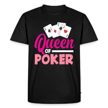 Joueur de poker Joueur de poker Cadeau de poker - T-shirt Premium bio Homme - noir - Devant - Nico (187cm)
