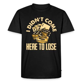 Joueur de poker Joueur de poker Cadeau de poker - T-shirt Premium bio Homme - noir - Devant - Nico (187cm)
