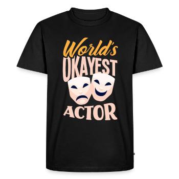 Drôle d’acteur Actrice Cadeau - T-shirt Premium bio Homme - noir - Devant - Nico (187cm)