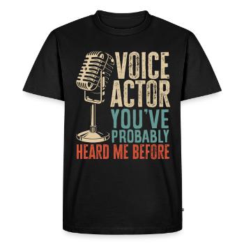Drôle d’acteur Actrice Cadeau - T-shirt Premium bio Homme - noir - Devant - Nico (187cm)