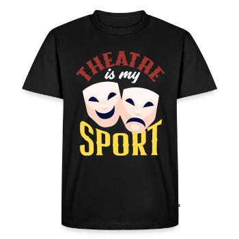 Drôle d’acteur Actrice Cadeau - T-shirt Premium bio Homme - noir - Devant - Nico (187cm)