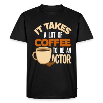 Drôle d’acteur Actrice Cadeau - T-shirt Premium bio Homme - noir - Devant - Nico (187cm)