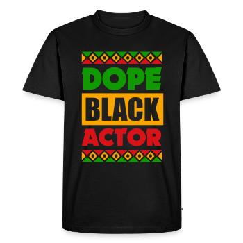 Drôle d’acteur Actrice Cadeau - T-shirt Premium bio Homme - noir - Devant - Nico (187cm)