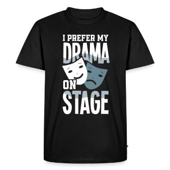 Drôle d’acteur Actrice Cadeau - T-shirt Premium bio Homme - noir - Devant - Nico (187cm)