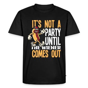 Hot Dog Hot Dogs Lover Cadeau - T-shirt Premium bio Homme - noir - Devant - Nico (187cm)